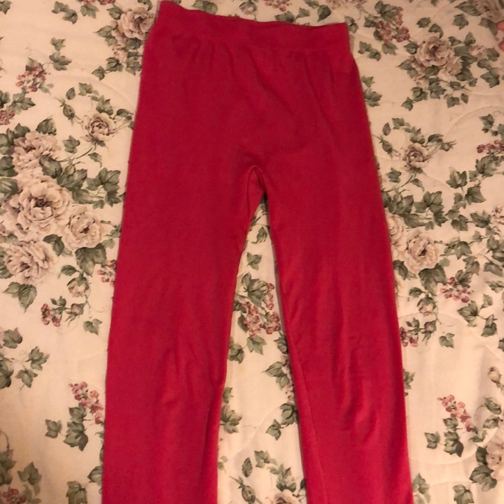 Bright pink tights